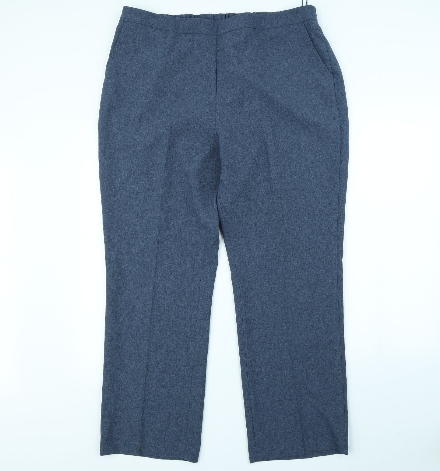 Preworn Womens Blue   Dress Pants Trousers Size 18 L30 in