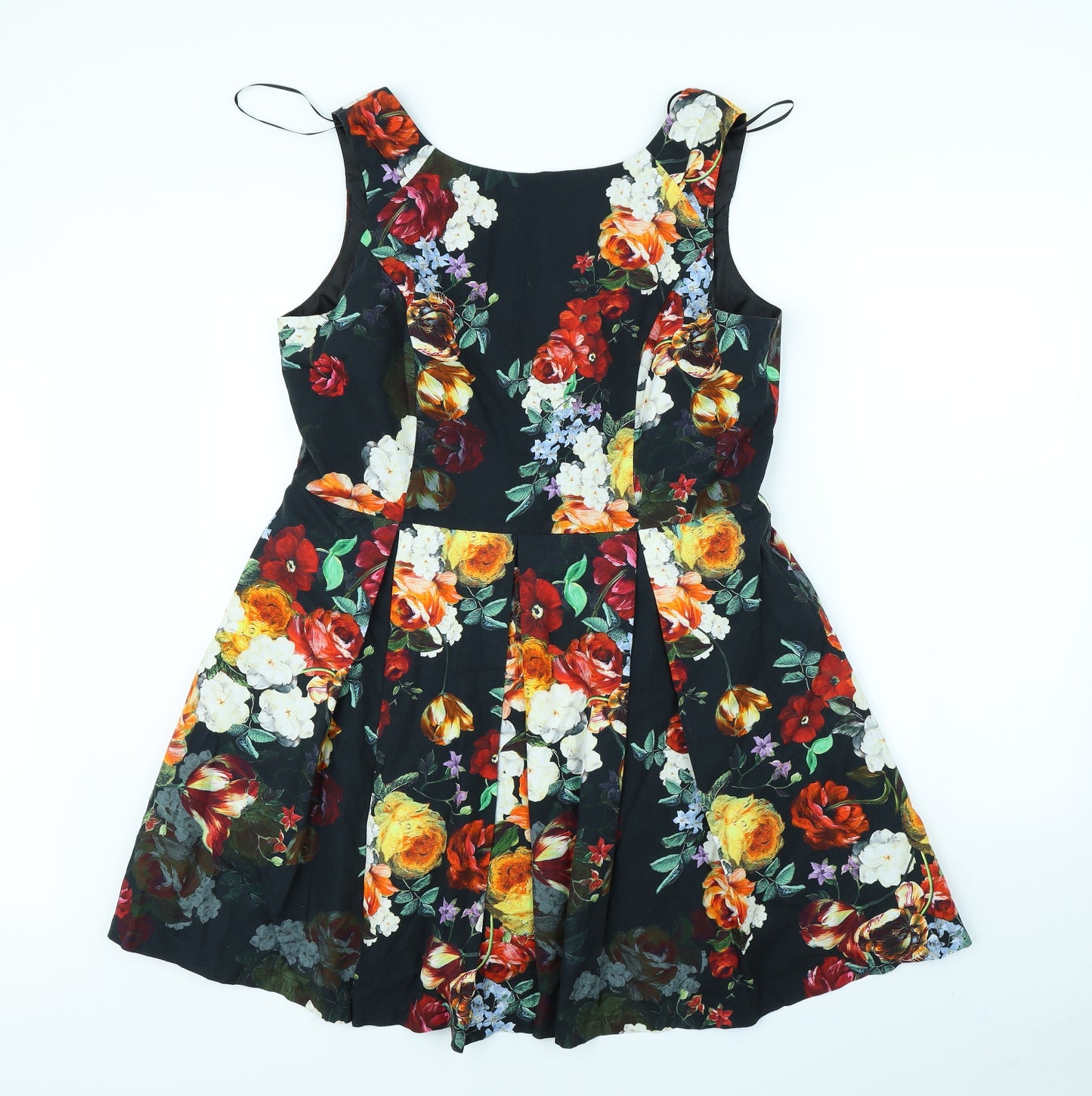 Red Herring Womens Blue Floral  Fit & Flare  Size 18
