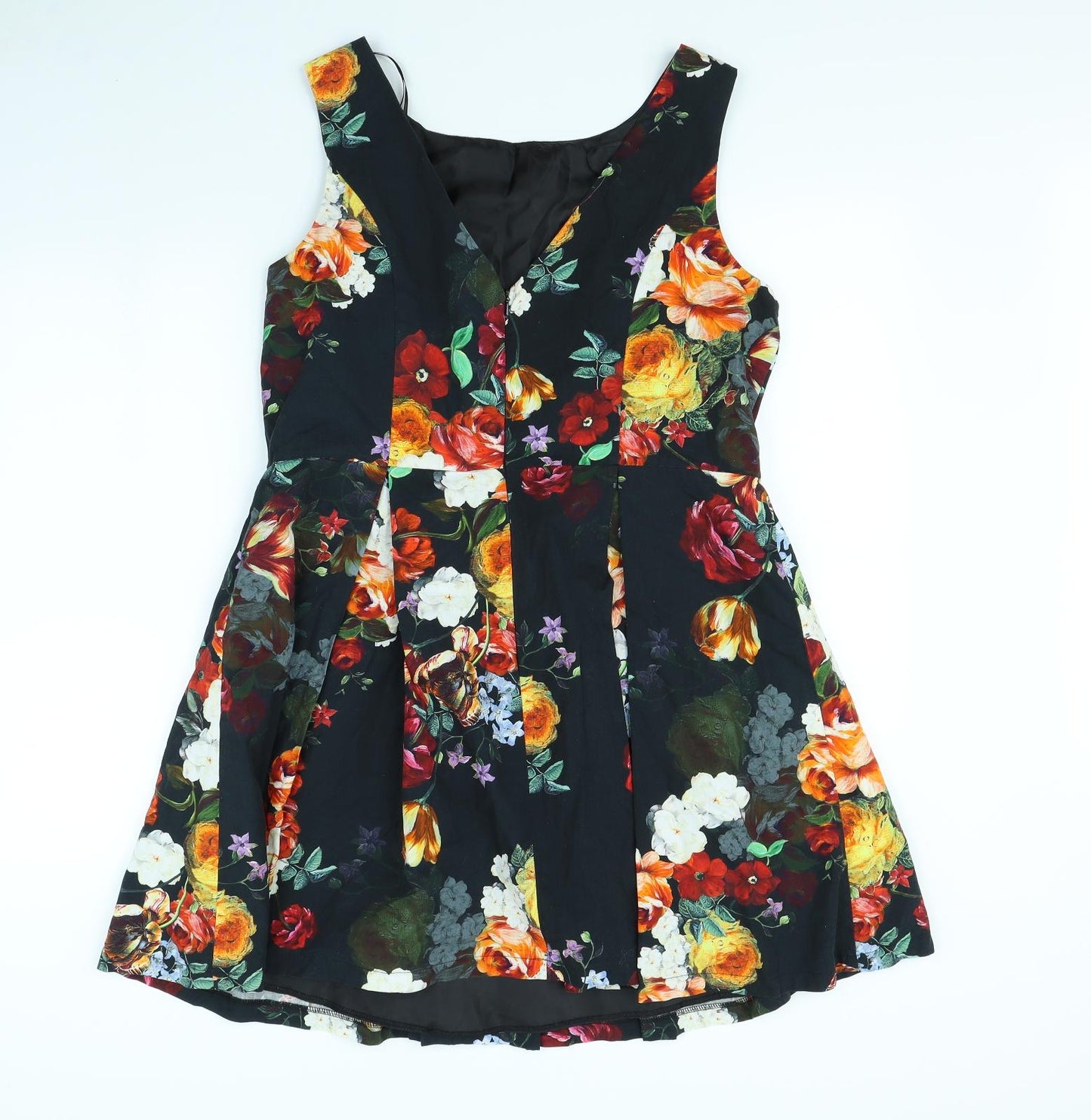 Red Herring Womens Blue Floral  Fit & Flare  Size 18
