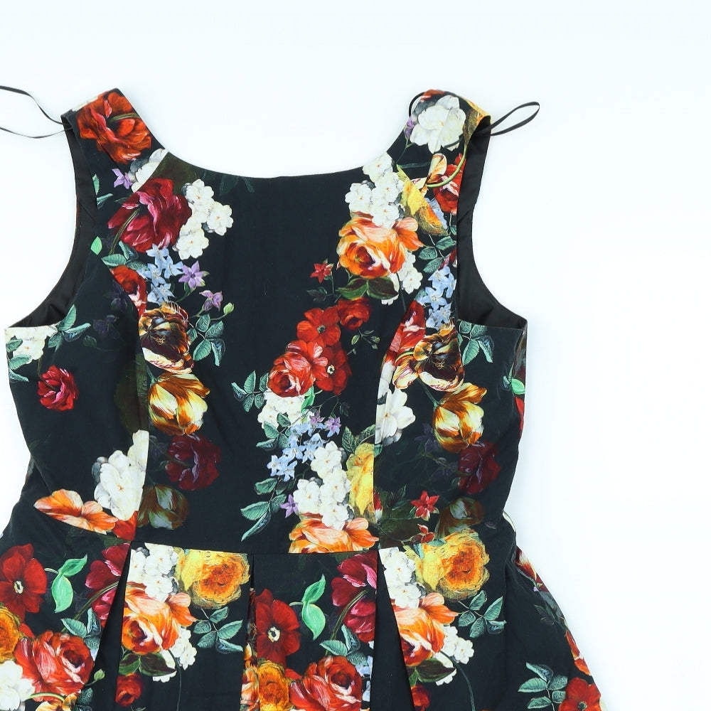 Red Herring Womens Blue Floral  Fit & Flare  Size 18