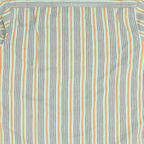 Fat Face Mens Beige Striped   Dress Shirt Size L