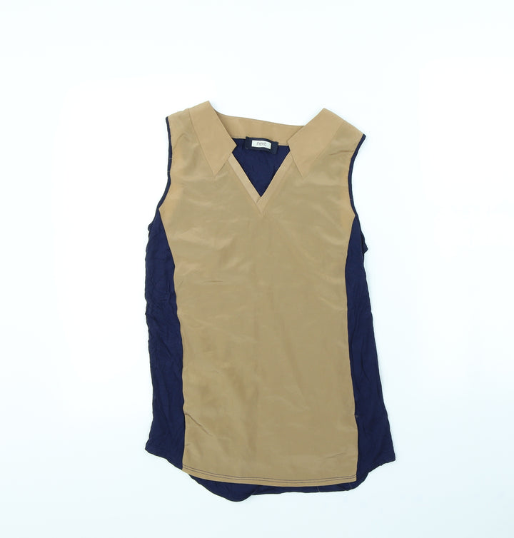 NEXT Womens Beige Basic Blouse Size 8