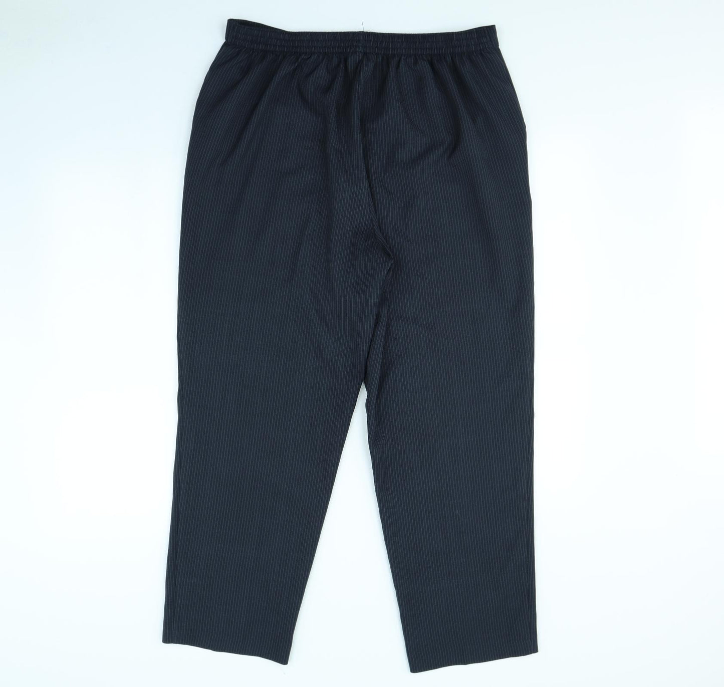 Classic Womens Blue Striped  Dress Pants Trousers Size 18 L30 in