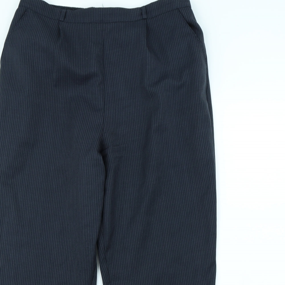 Classic Womens Blue Striped  Dress Pants Trousers Size 18 L30 in
