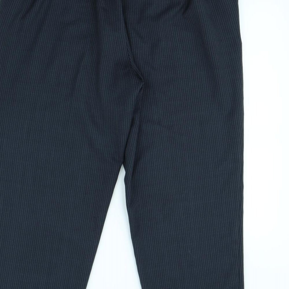 Classic Womens Blue Striped  Dress Pants Trousers Size 18 L30 in