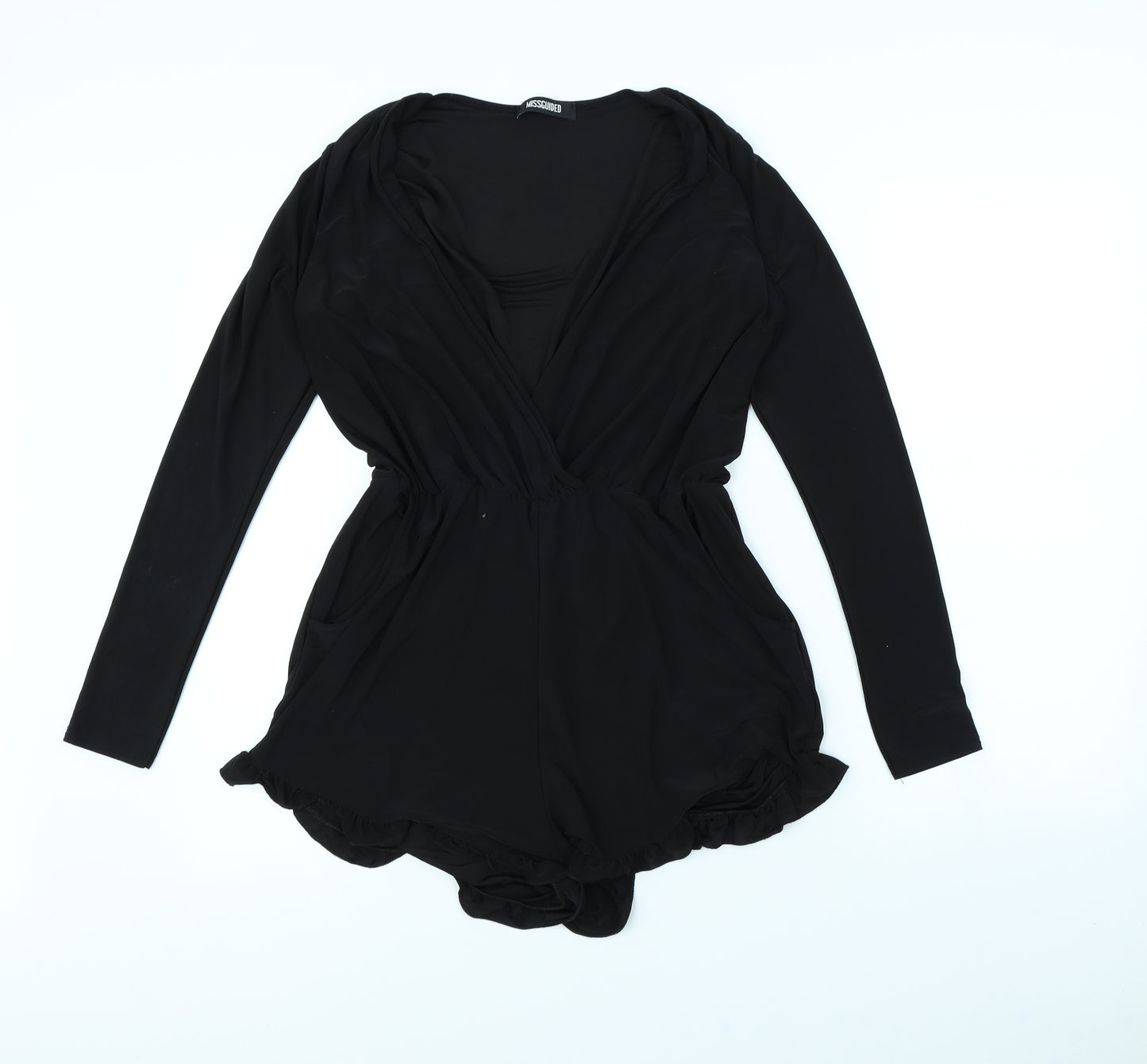 Missguided Womens Black   Playsuit One-Piece Size S