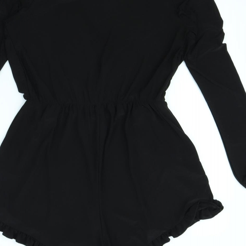 Missguided Womens Black   Playsuit One-Piece Size S