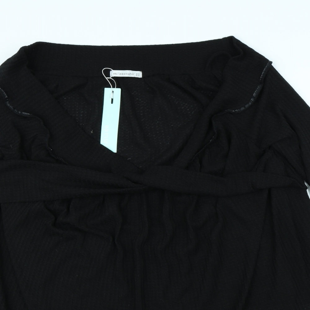 dressfo Womens Black   Fit & Flare  Size 16