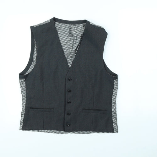 Preworn Mens Grey   Jacket Suit Waistcoat Size M