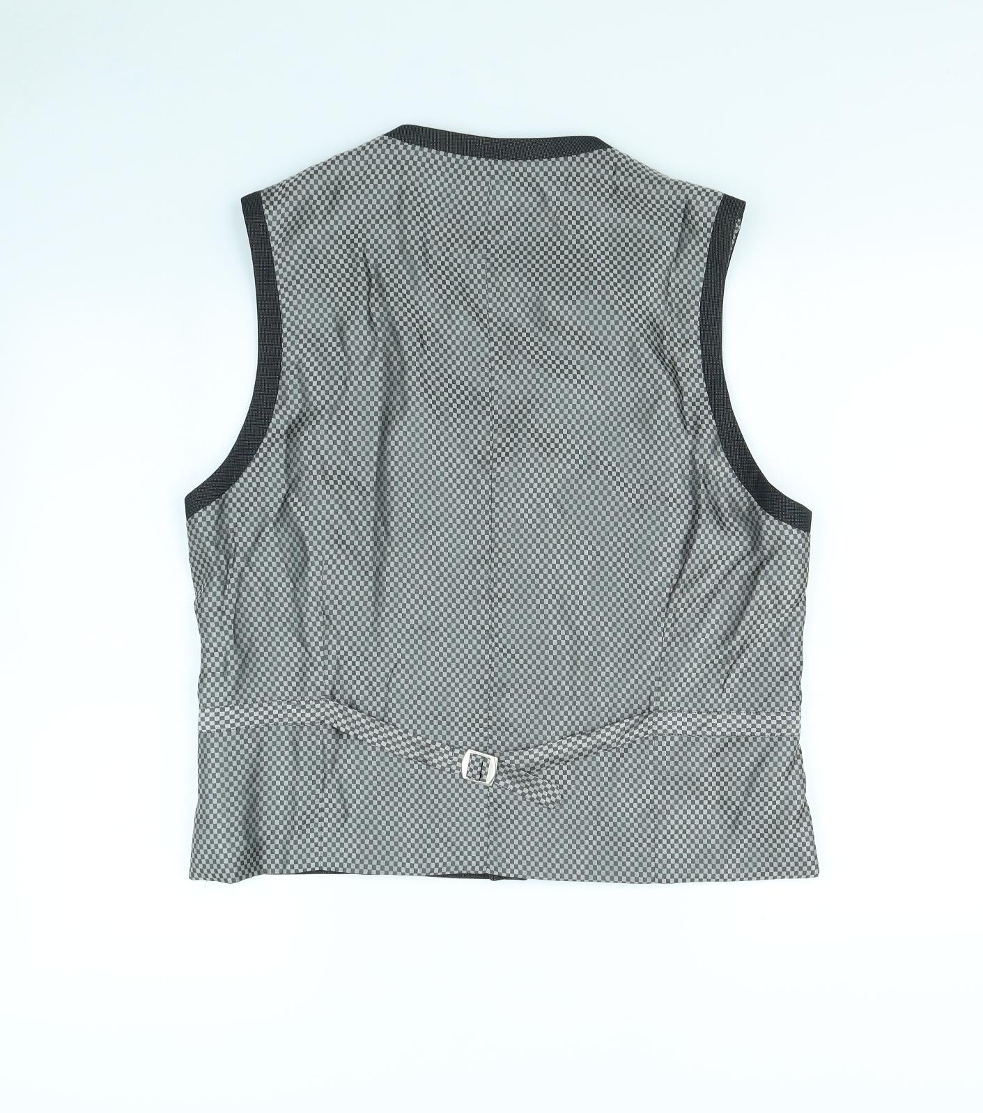 Preworn Mens Grey   Jacket Suit Waistcoat Size M