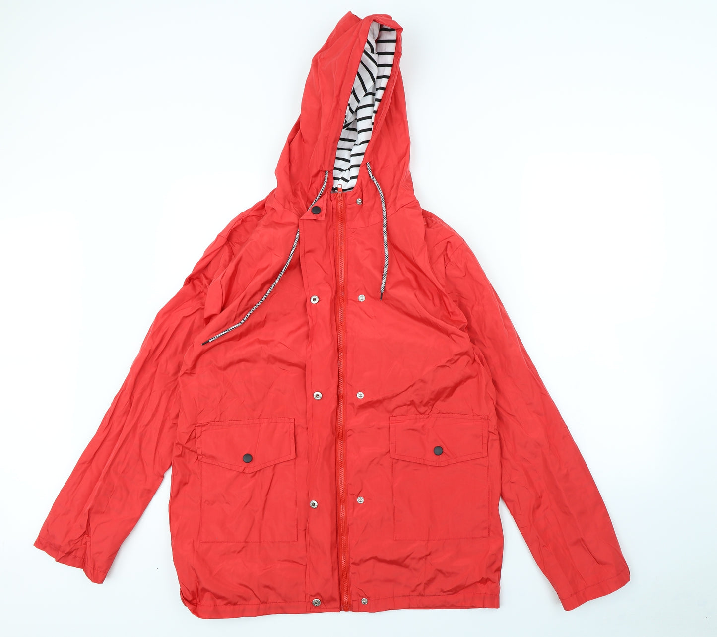 Preworn Womens Red   Rain Coat Coat Size 2XL