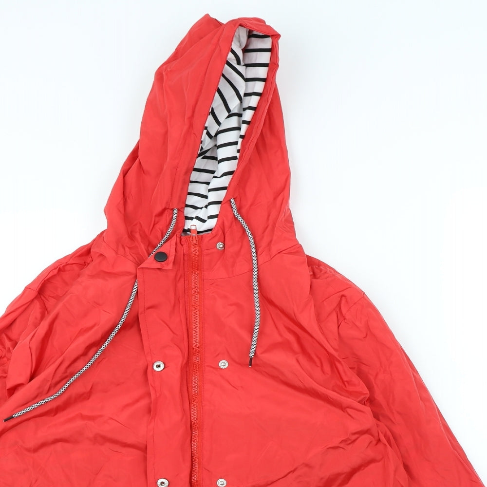 Preworn Womens Red   Rain Coat Coat Size 2XL