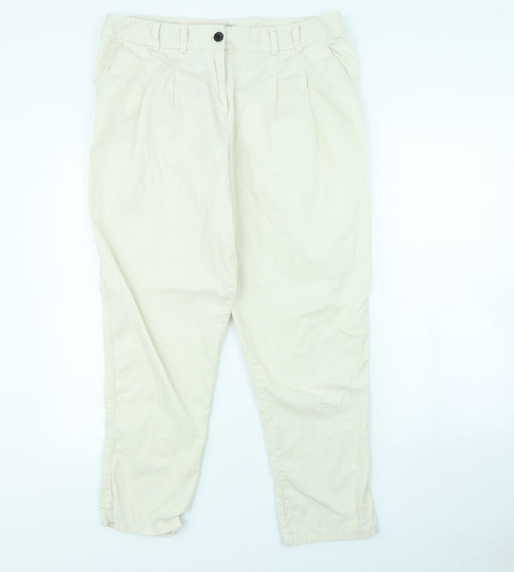 River Island Womens Ivory   Trousers  Size 14 L28 in
