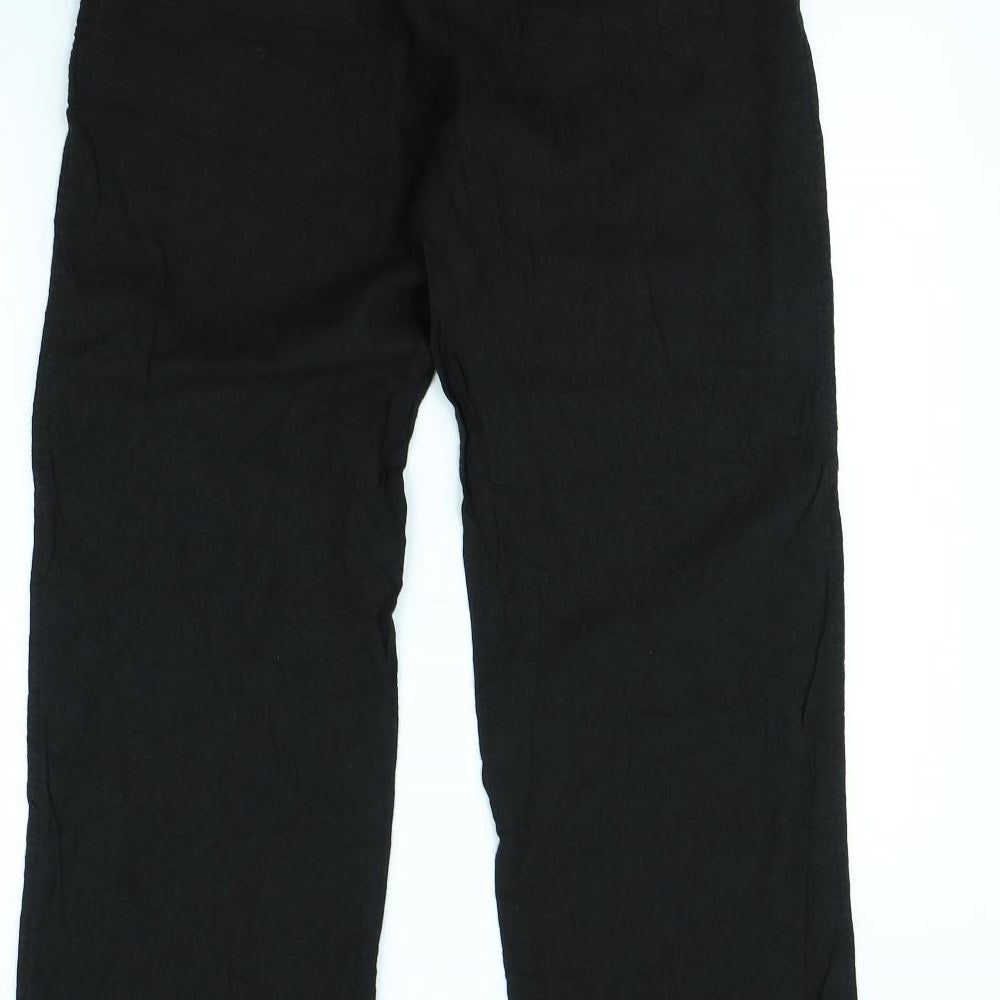 Va Vite Womens Black   Trousers  Size 8 L30 in
