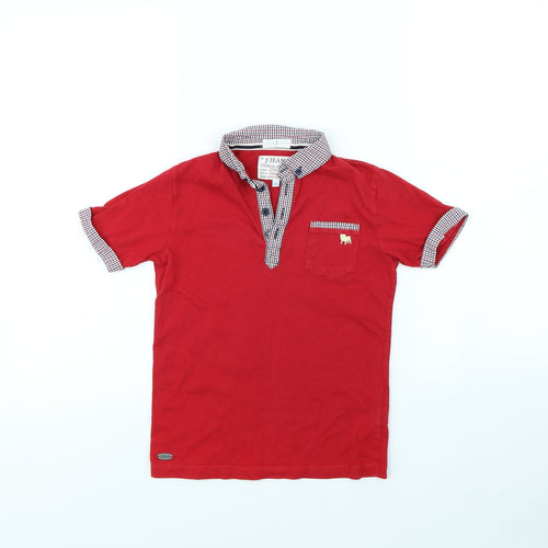 j jeans Boys Red   Basic Polo Size 6 Years