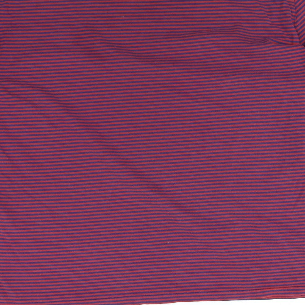 Ralph Lauren Mens Red Striped   T-Shirt Size XL