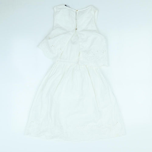New Look Womens White   Fit & Flare  Size 6