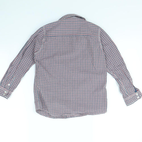 NEXT Girls Red Plaid  Basic Button-Up Size 8 Years