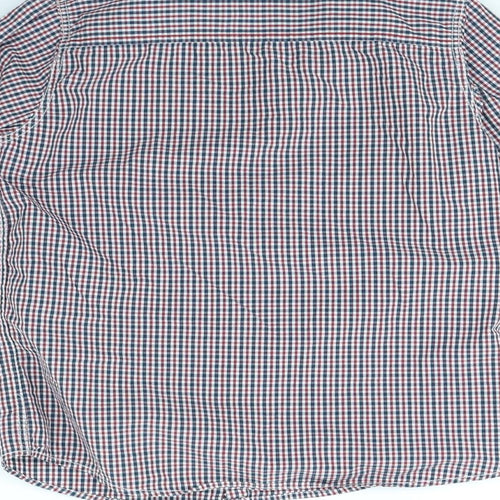 NEXT Girls Red Plaid  Basic Button-Up Size 8 Years