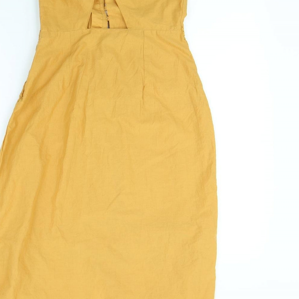 Primark Womens Yellow   Shift  Size 8