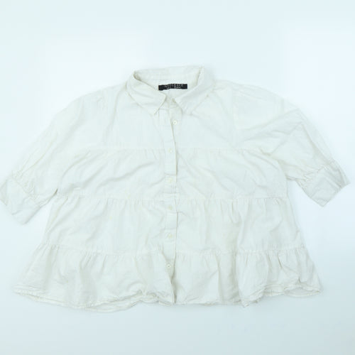 innocence Womens White   Basic Blouse Size 12