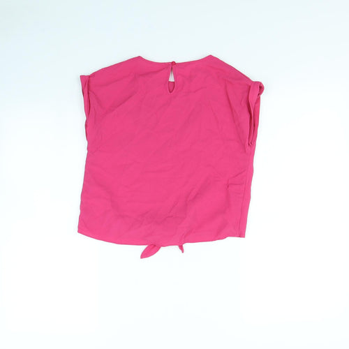 Nutmeg Girls Pink   Basic Blouse Size 10 Years  - Watermelon