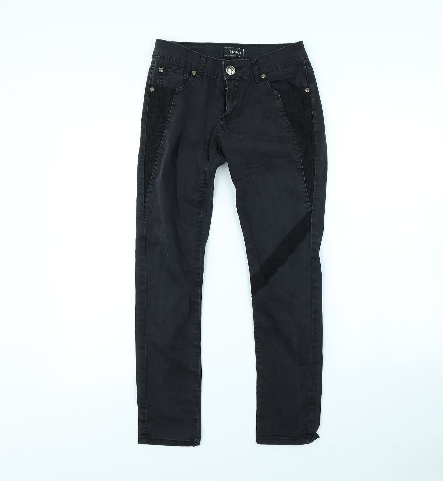 MOTIVI Womens Black   Skinny Jeans Size 26 in L29 in