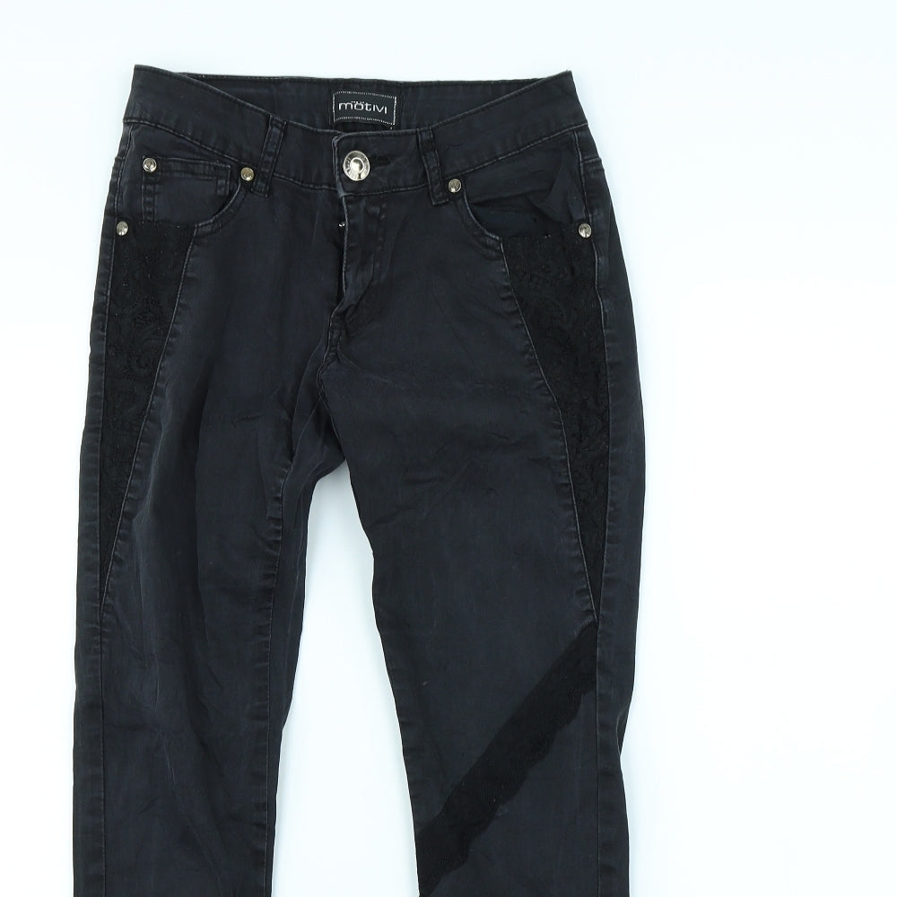 MOTIVI Womens Black   Skinny Jeans Size 26 in L29 in
