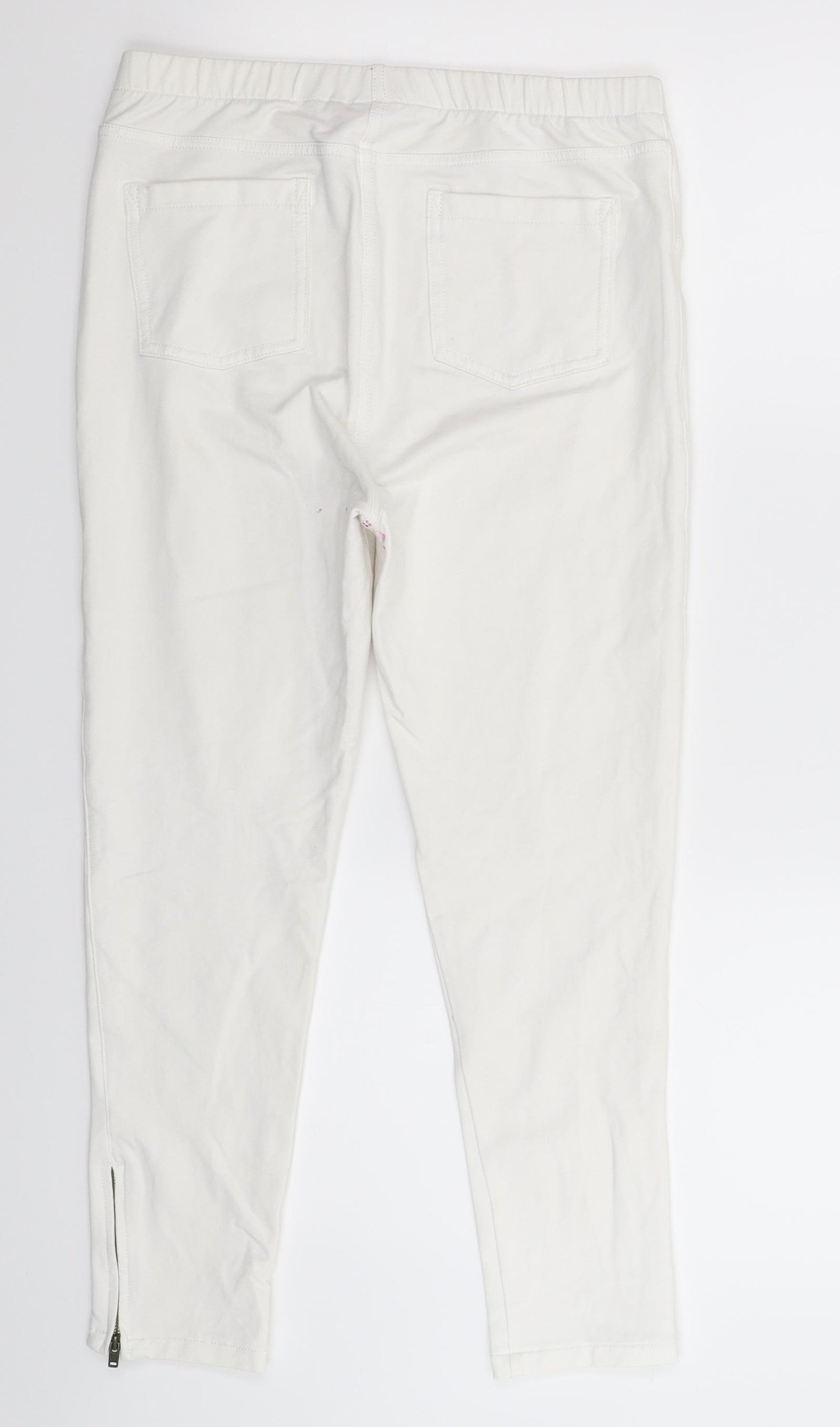 NEXT Womens White  Denim Cropped Jeans Size 12 L25 in