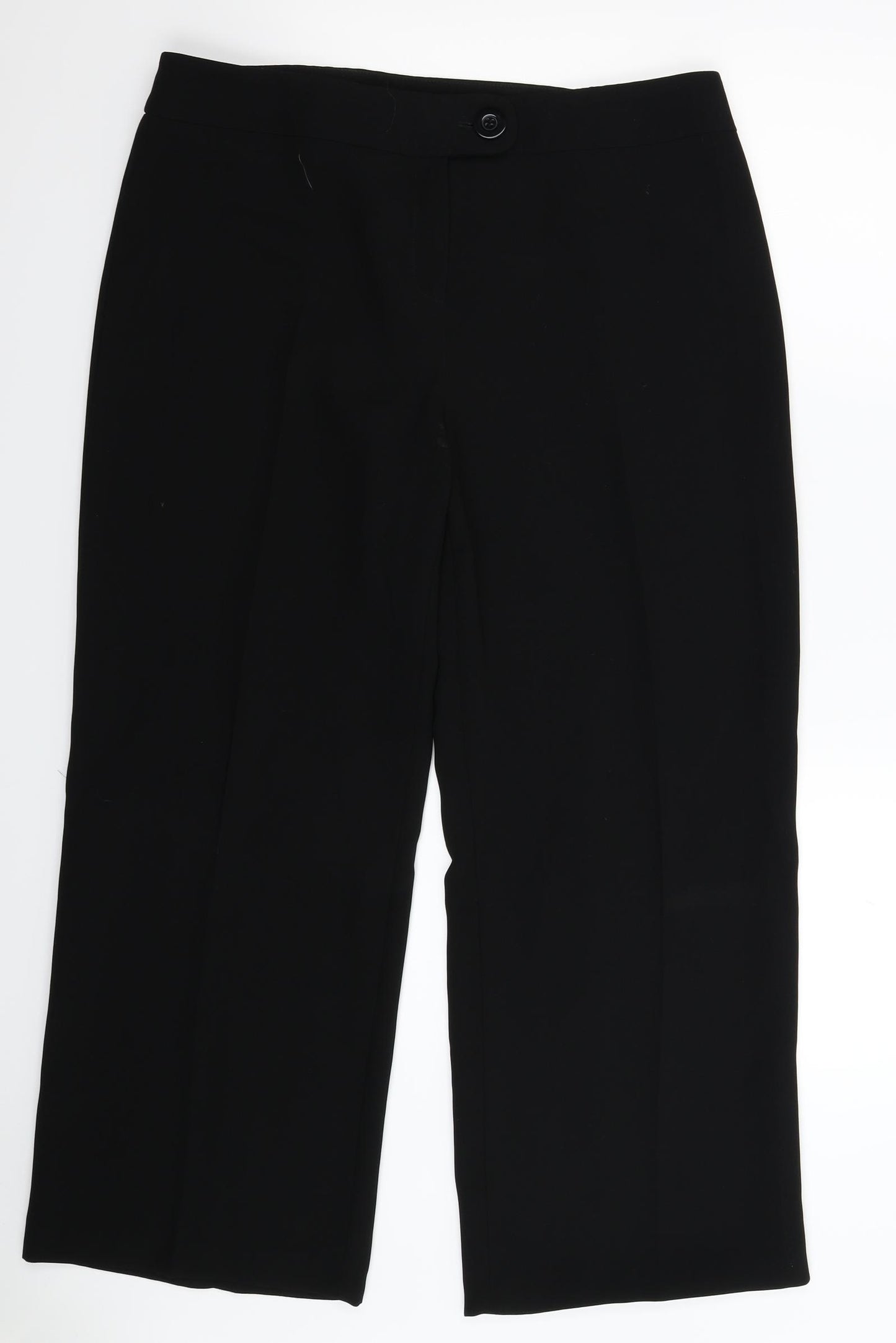 Marks and Spencer Womens Black   Trousers  Size 16 L28 in