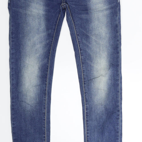 Fashion Jeans Womens Blue  Denim Skinny Jeans Size S L28 in