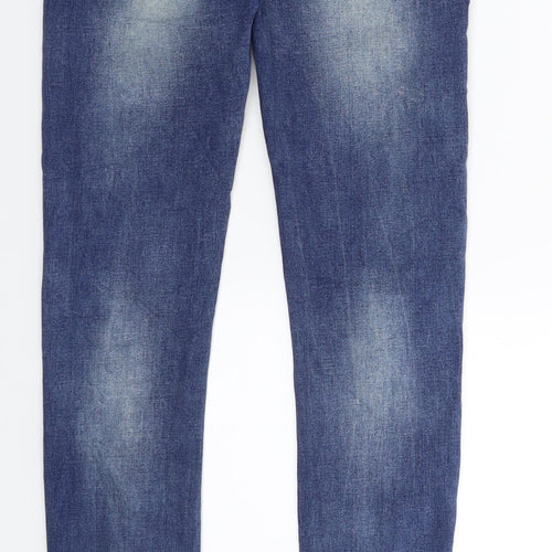 Fashion Jeans Womens Blue  Denim Skinny Jeans Size S L28 in