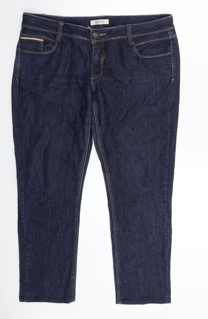 Pimkie Womens Blue Denim Skinny Jeans Size 36 in L26 in