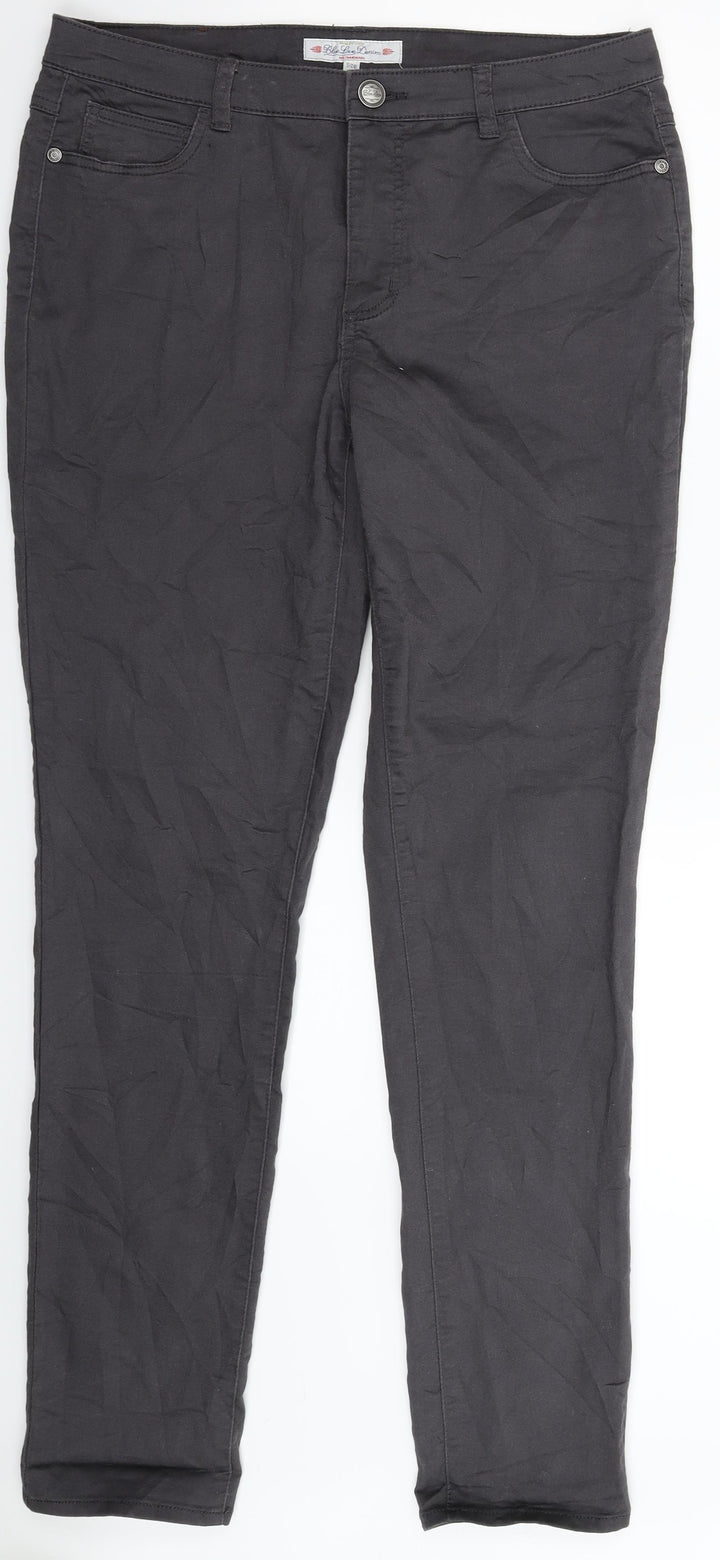 Blue Love Womens Grey Denim Jegging Jeans Size 32 L31 in