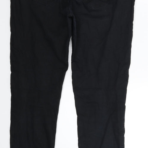 H&M Womens Black  Denim Skinny Jeans Size 16 L30 in