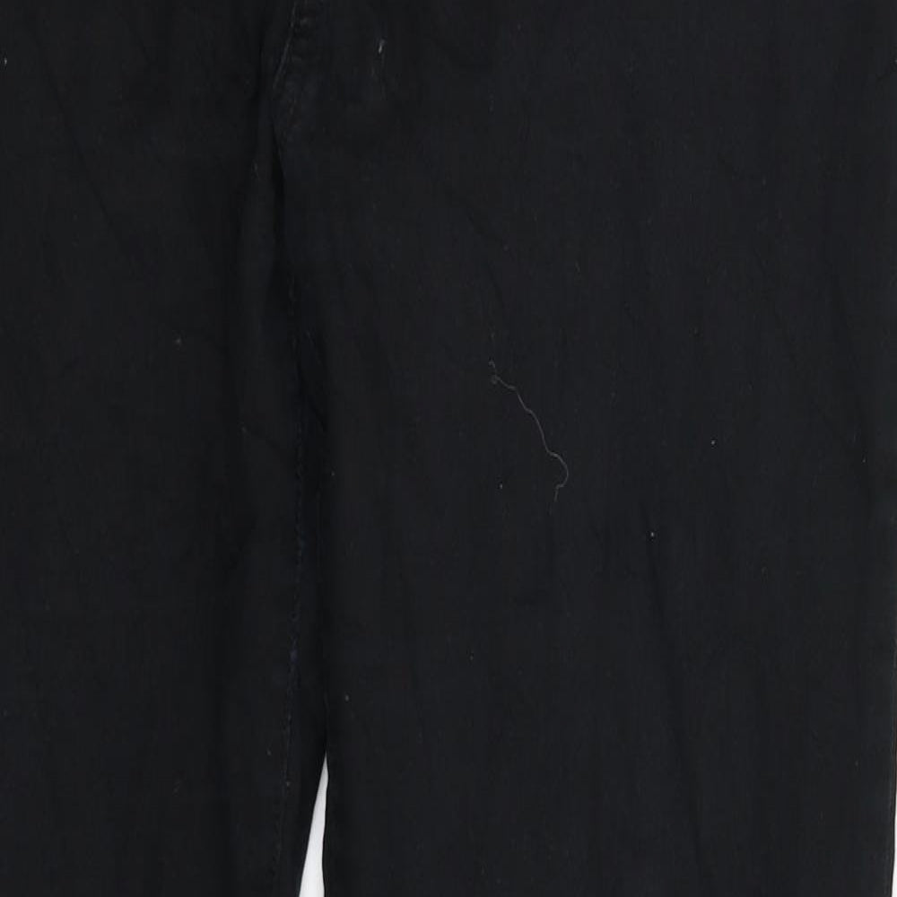 H&M Womens Black  Denim Skinny Jeans Size 16 L30 in