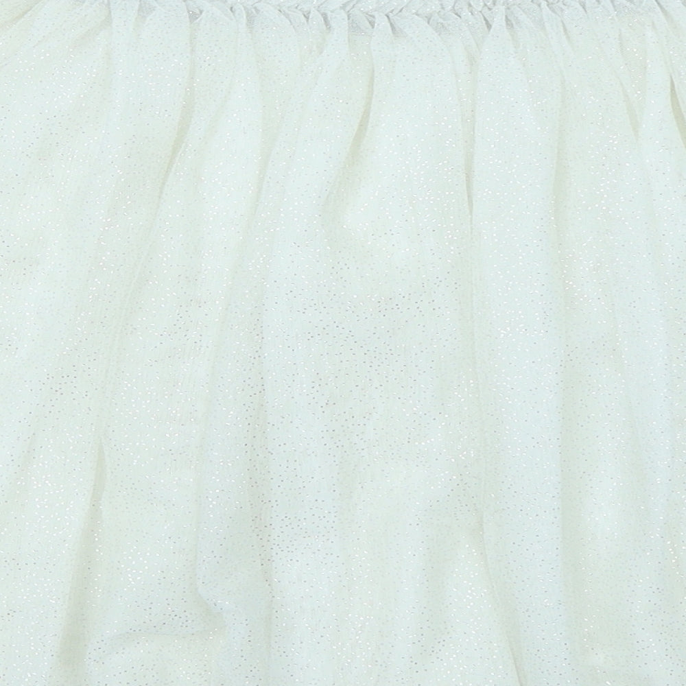 Matalan Girls White   Tutu Skirt Size 11 Years