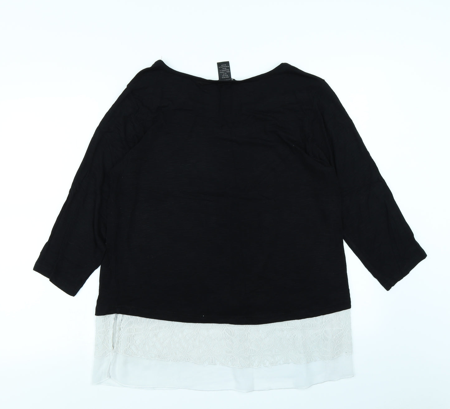 Design History Womens Black   Basic Blouse Size 18