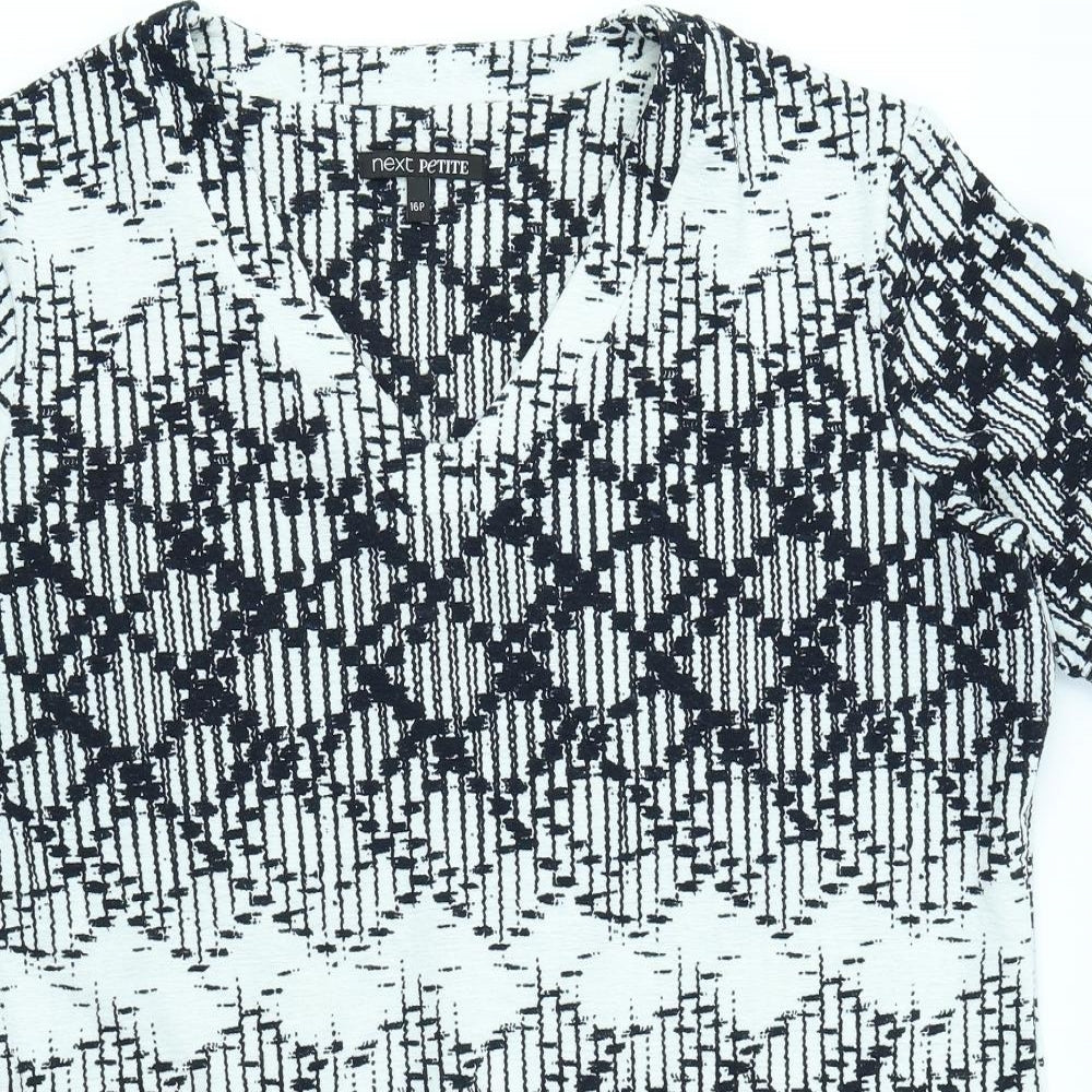NEXT Womens Blue Argyle/Diamond  A-Line  Size 16