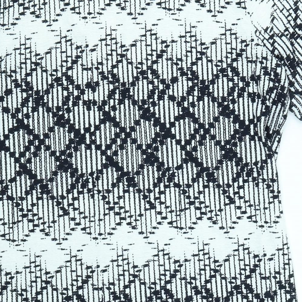 NEXT Womens Blue Argyle/Diamond  A-Line  Size 16