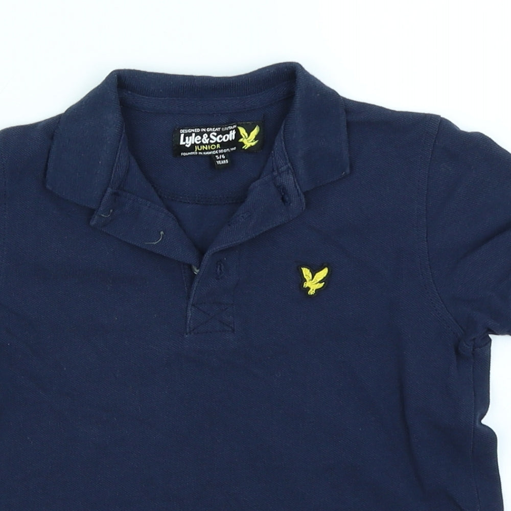Lyle & Scott Boys Blue   Basic Polo Size 5-6 Years
