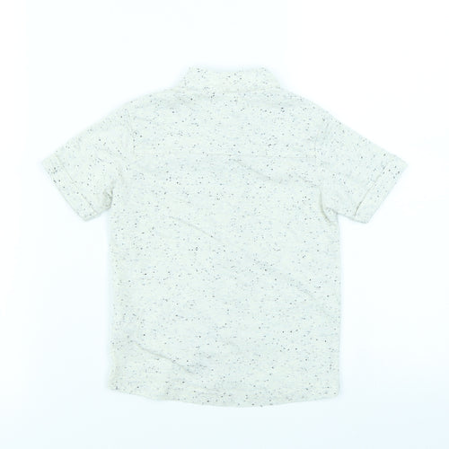 NEXT Boys White Spotted  Basic Button-Up Size 2-3 Years