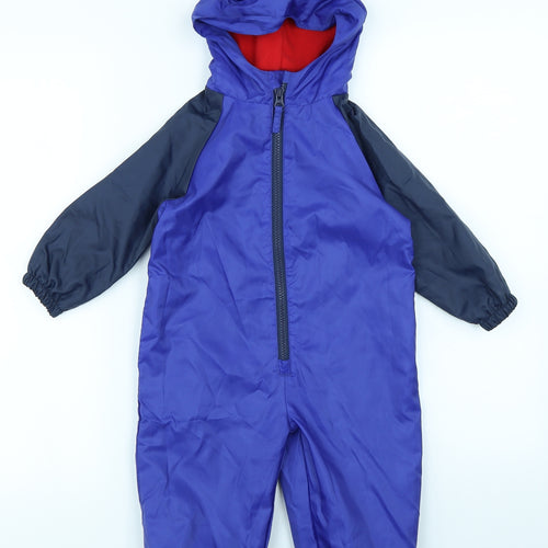 George Boys Blue   Rain Coat Snowsuit Size 12-18 Months