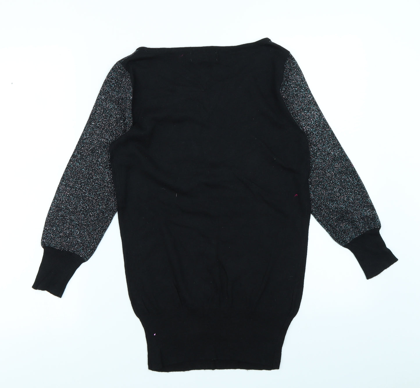 NEXT Womens Black  Knit Jumper Dress  Size 8