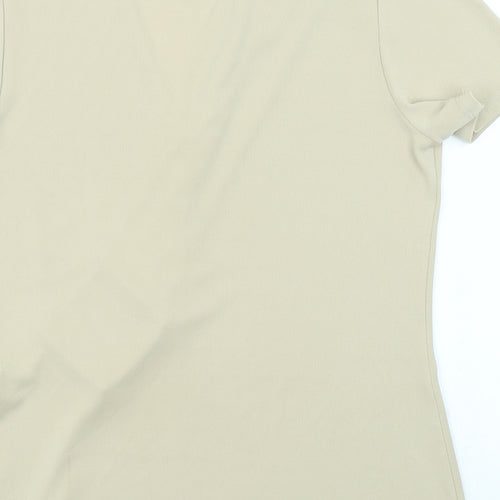 JF Womens Beige   Basic T-Shirt Size 10
