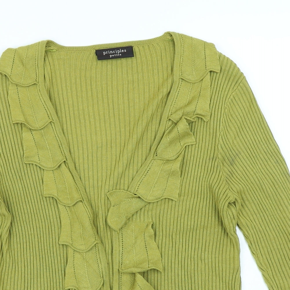 Principles Womens Green   Cardigan Jumper Size 8