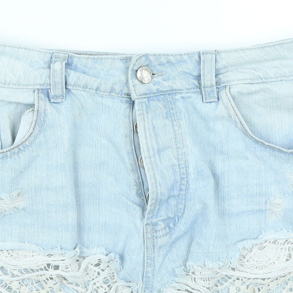 Denim Co Womens Blue  Denim Hot Pants Shorts Size 10