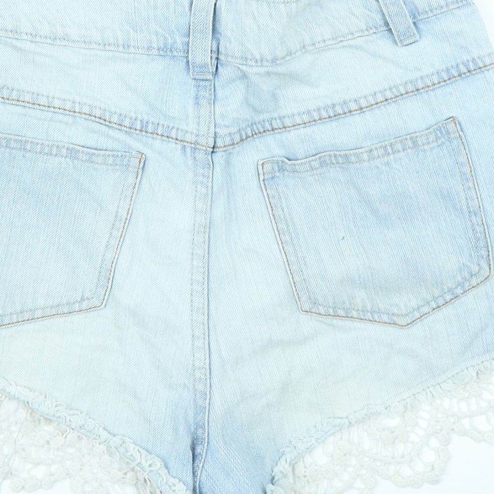 Denim Co Womens Blue  Denim Hot Pants Shorts Size 10