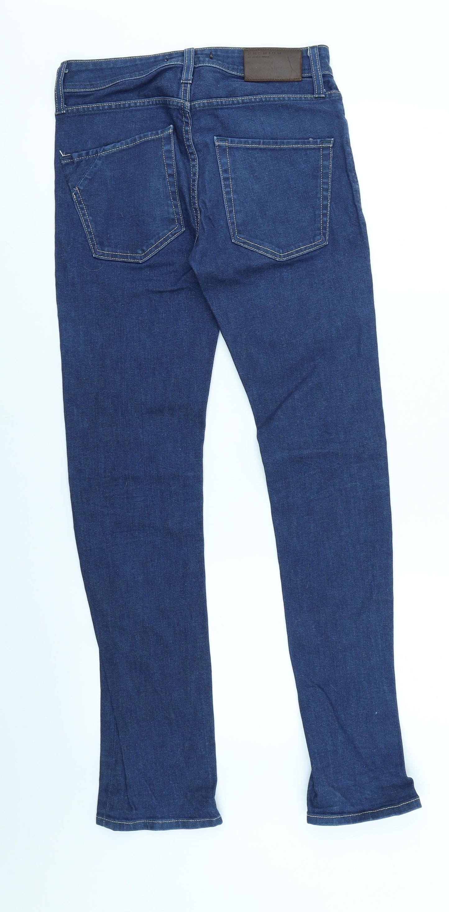 JACK & JONES Mens Blue  Denim Skinny Jeans Size 28 in L32 in
