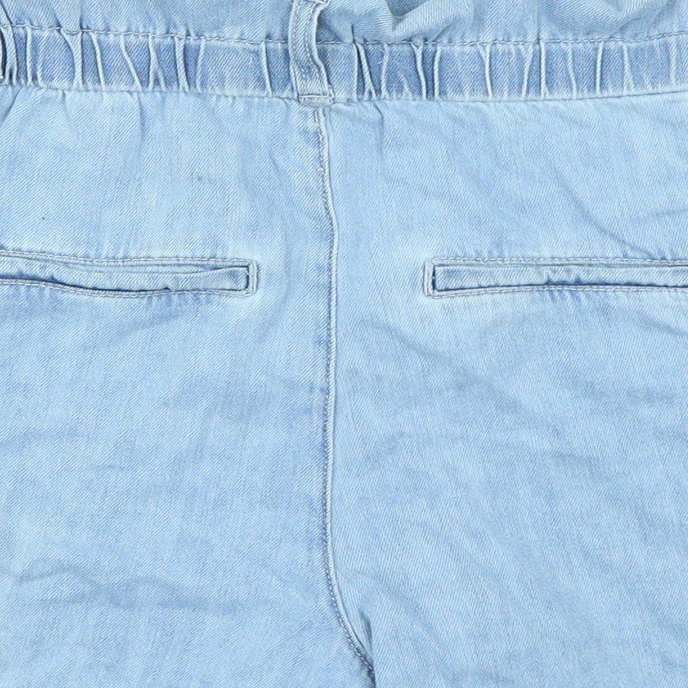 Denim Co Womens Blue  Denim Paperbag Shorts Size 10
